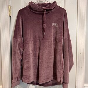 Pink Velour Hoodie